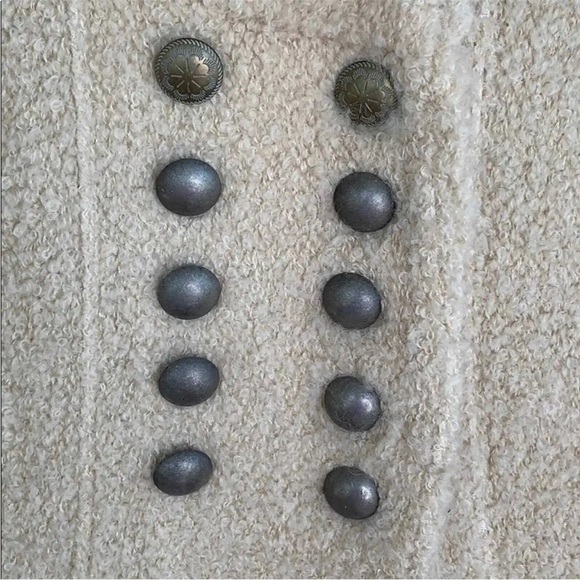 Free people military cardigan jacket fuzzy bell sleeve - Picture 11 of 13